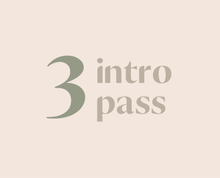  3 Class Intro Pass | for new members only